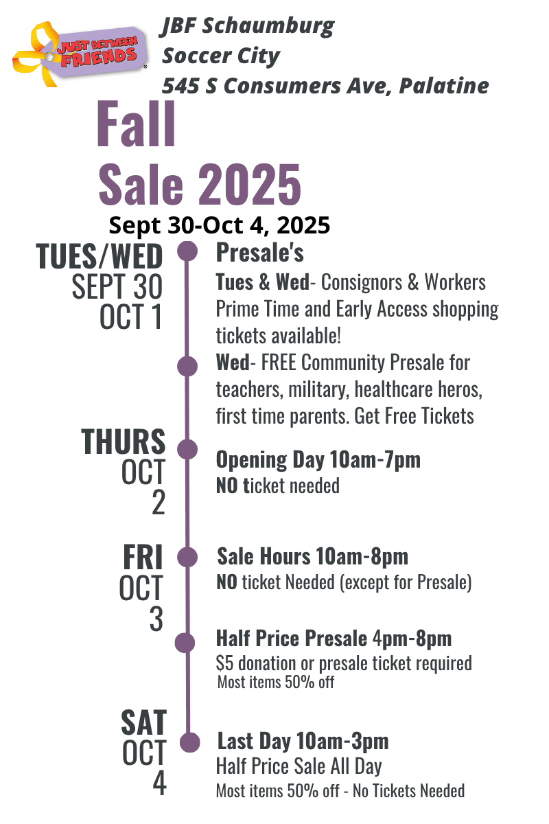 JBF Schaumburg Fall Schedule
